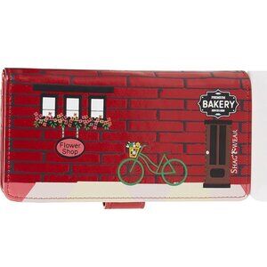 Shag Wear Vegan Leather Wallet – Red Brick Floral & Bakery Shop Street Scene LG